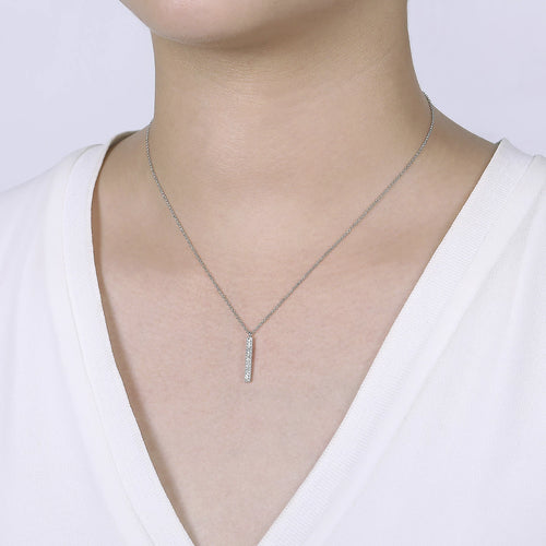 Horizontal Diamond Bar Necklace – Park City Jewelers