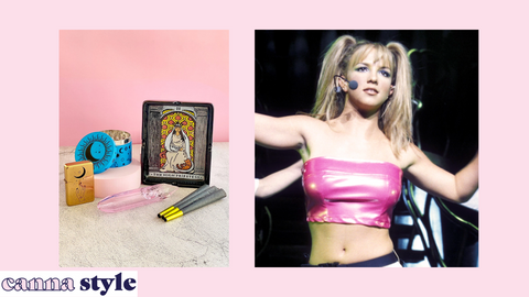 celestial collection crystal pipe bowl tarot card rolling tray grinder cones britney spears y2k