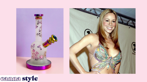 FLORAL BUTTERFLY VASE CUTE BONG Mariah Carey Butterfly Top