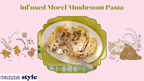 A morel mushroom pasta dish