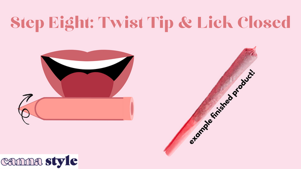 Step 8: Twist Tip & Lick Closed