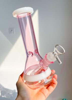 PINK HEART BONG with matching heart bowl – Canna Style