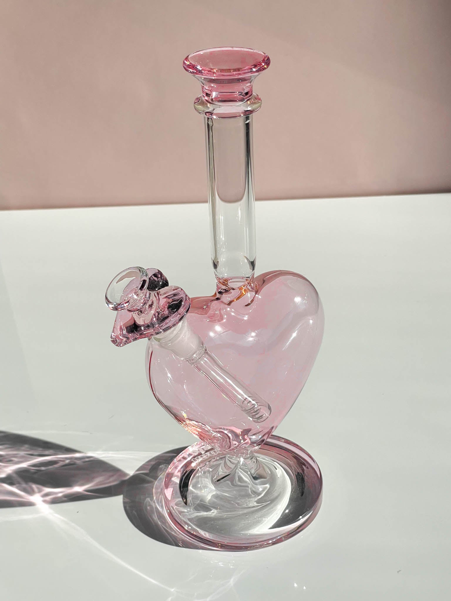 Bubble Pink Heart Bong Canna Style 6158