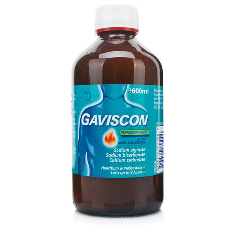 Gaviscon Peppermint Liquid Relief (600ml Bottle ...