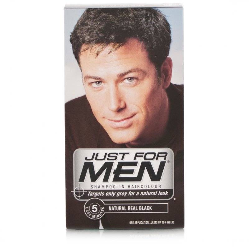 JUST FOR MEN SHAMPOO IN HAIR COLOUR (Dark Brown) 1 Application by