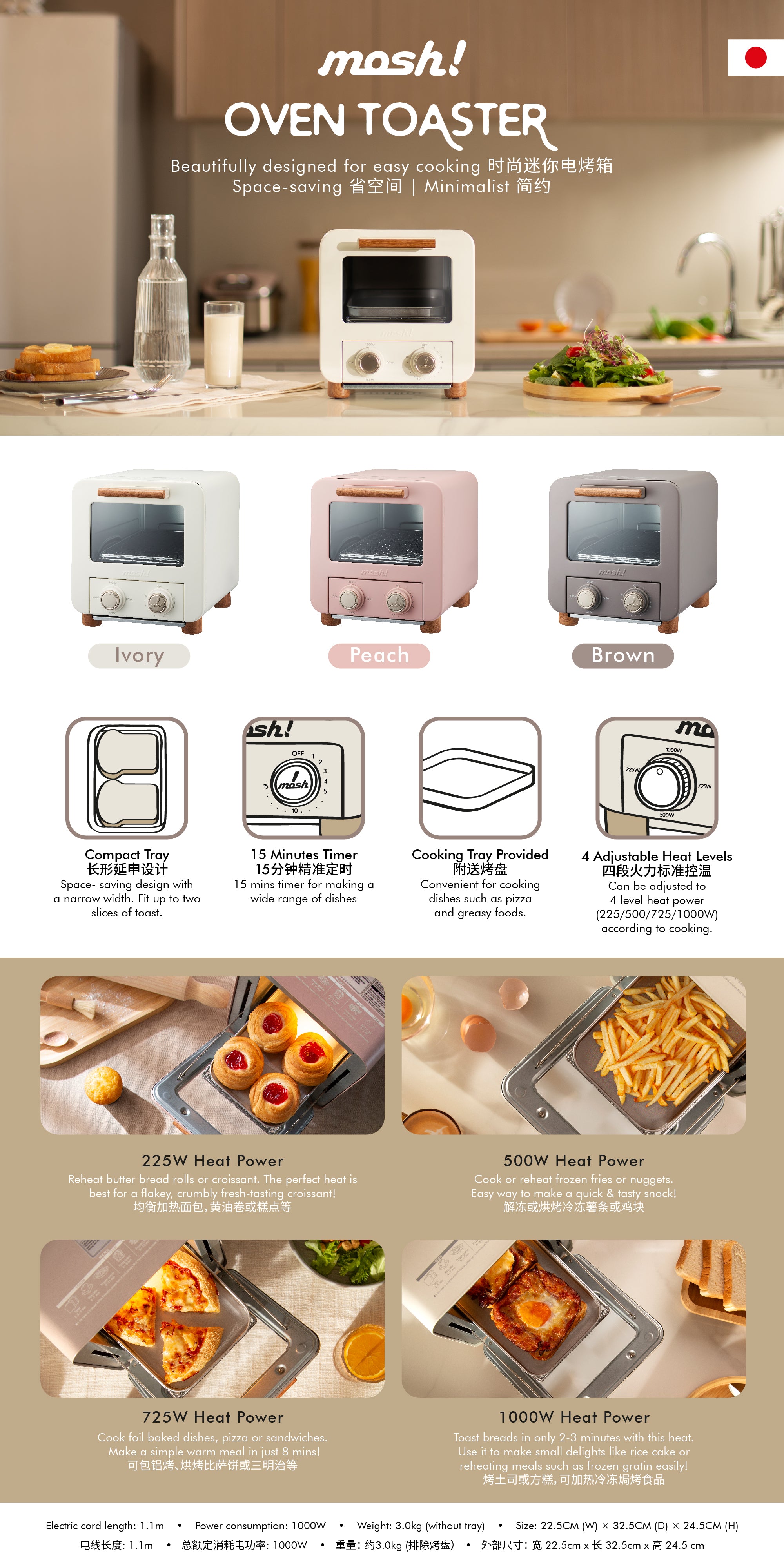 mosh - Mini Toaster Oven – Harumio