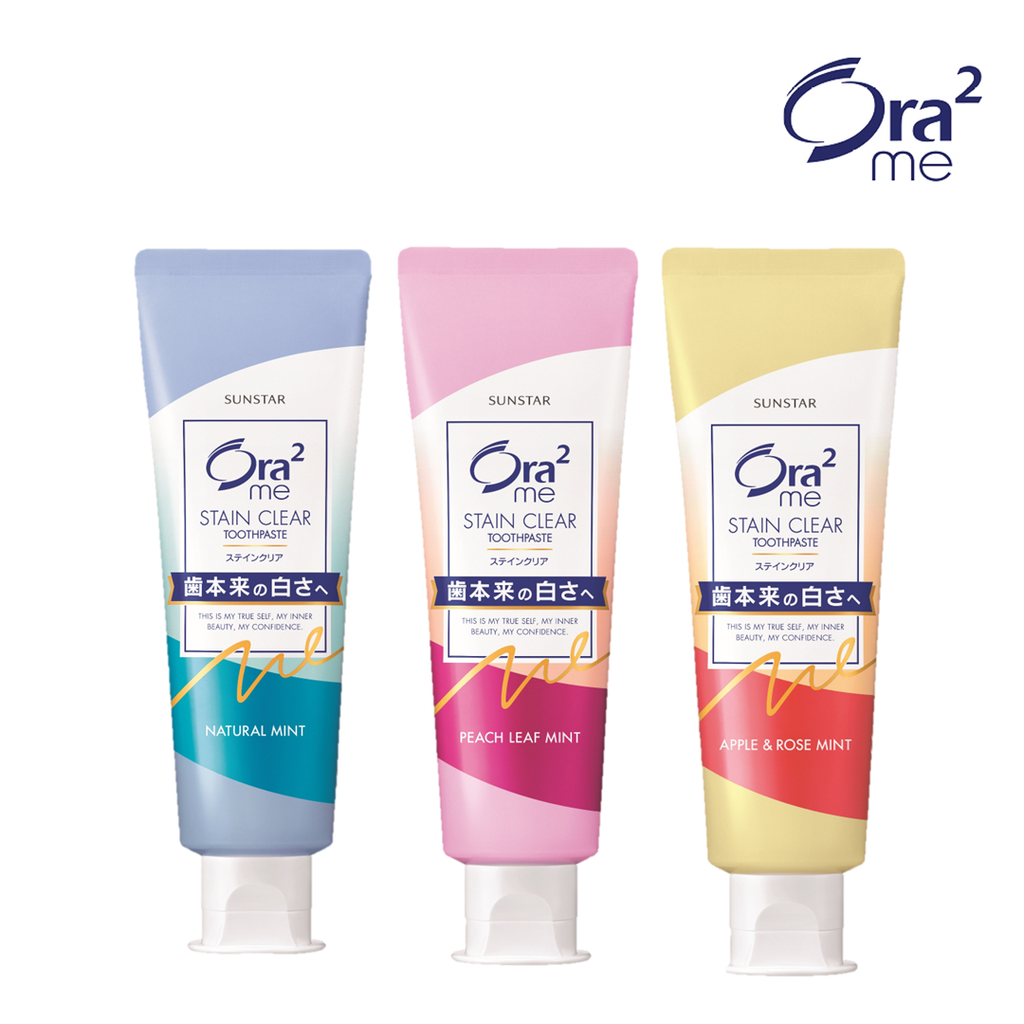 ora me stain clear toothpaste