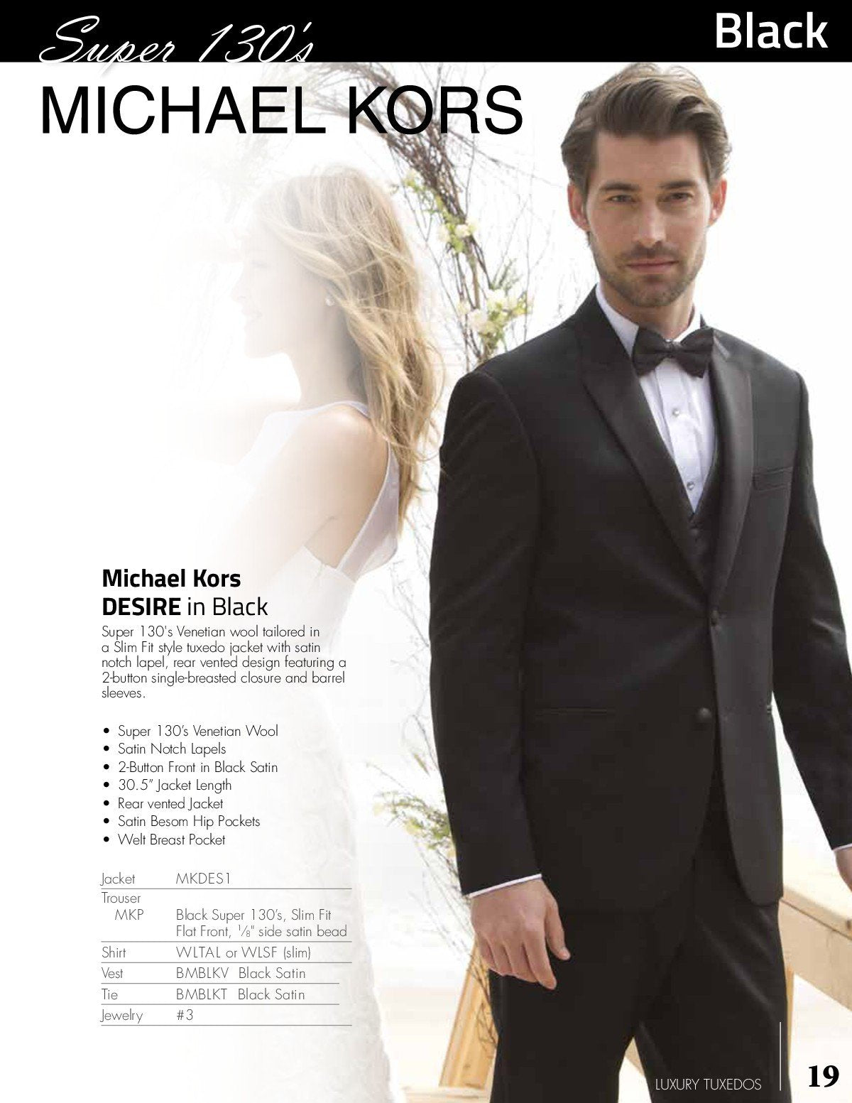 michael kors black tuxedo