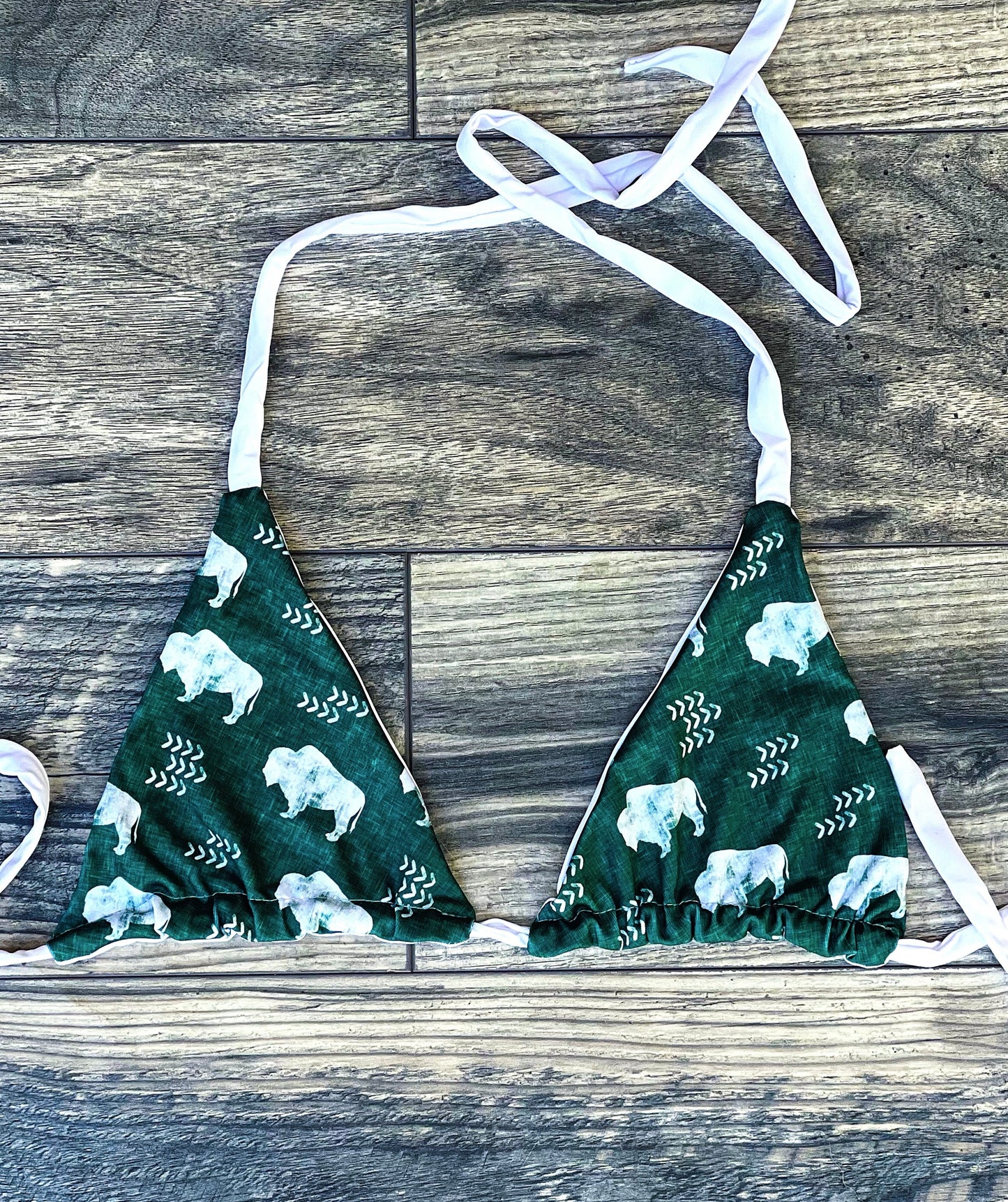 Reversible Green Buffalo Bikini – Wet & Western