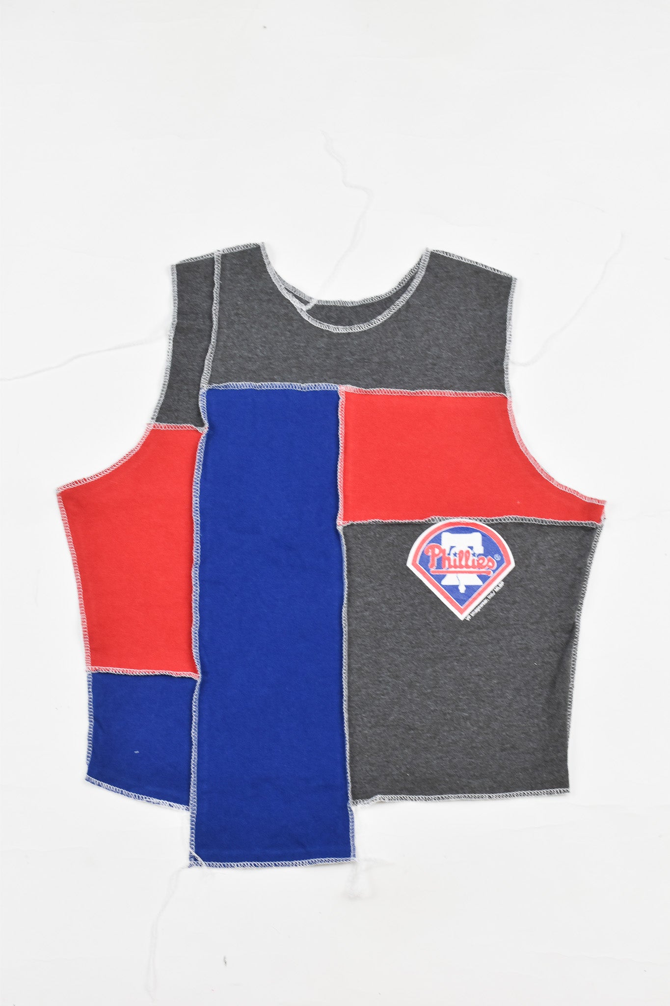 Upcycled Phillies Scrappy Tank Top - Tonguetied Apparel