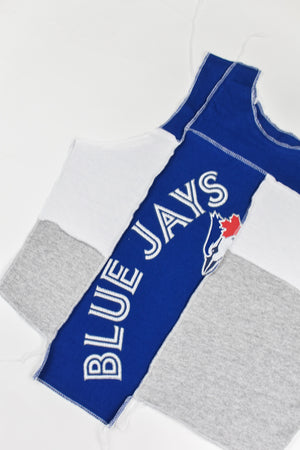 Upcycled Blue Jays Baby Tee - Tonguetied Apparel