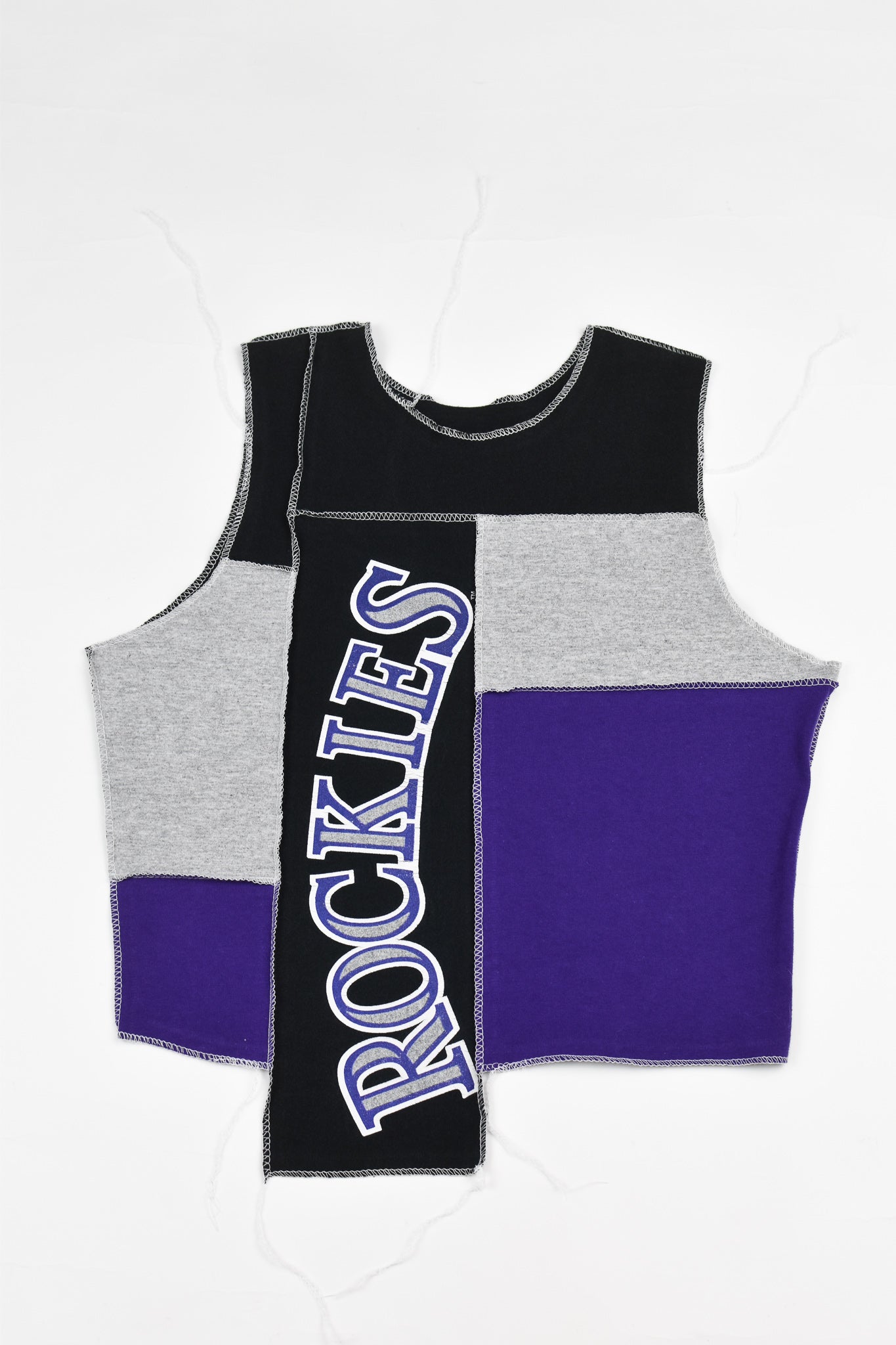 Upcycled Rockies Scrappy Tank Top - Tonguetied Apparel