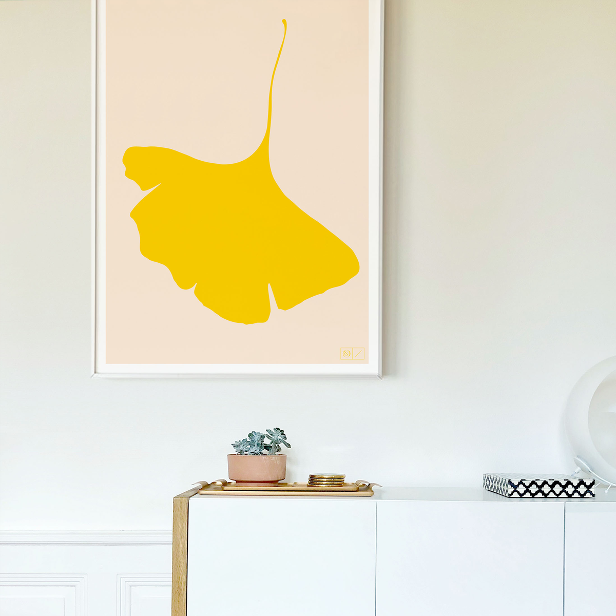 geur Gluren schattig GINKGO POP Poster - No.6 - Screen Print - 70 x 100cm– COMMON MODERN