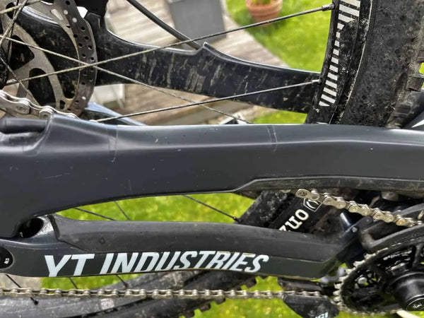 Vinyl bike frame protections need cut outs