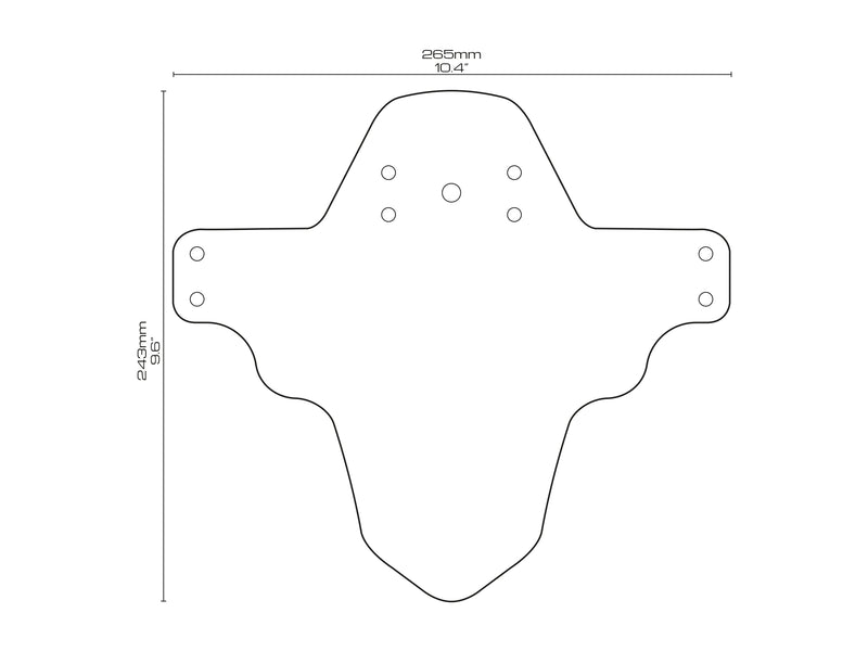 mtb mudguard design