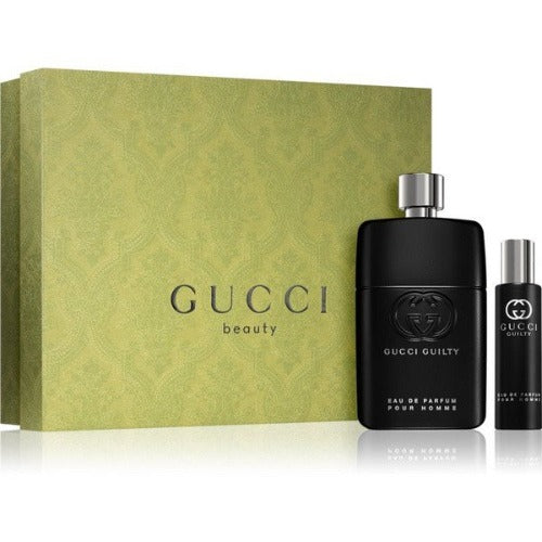 Gucci Guilty 2 Piece Gift Set For Men With  Oz EDP Spray +  Oz EDP  Spray Mini