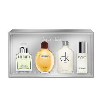 Calvin Klein 4 Piece Mini Gift Set W/ Eternity Obsession Ck One Escape  Cologne Men