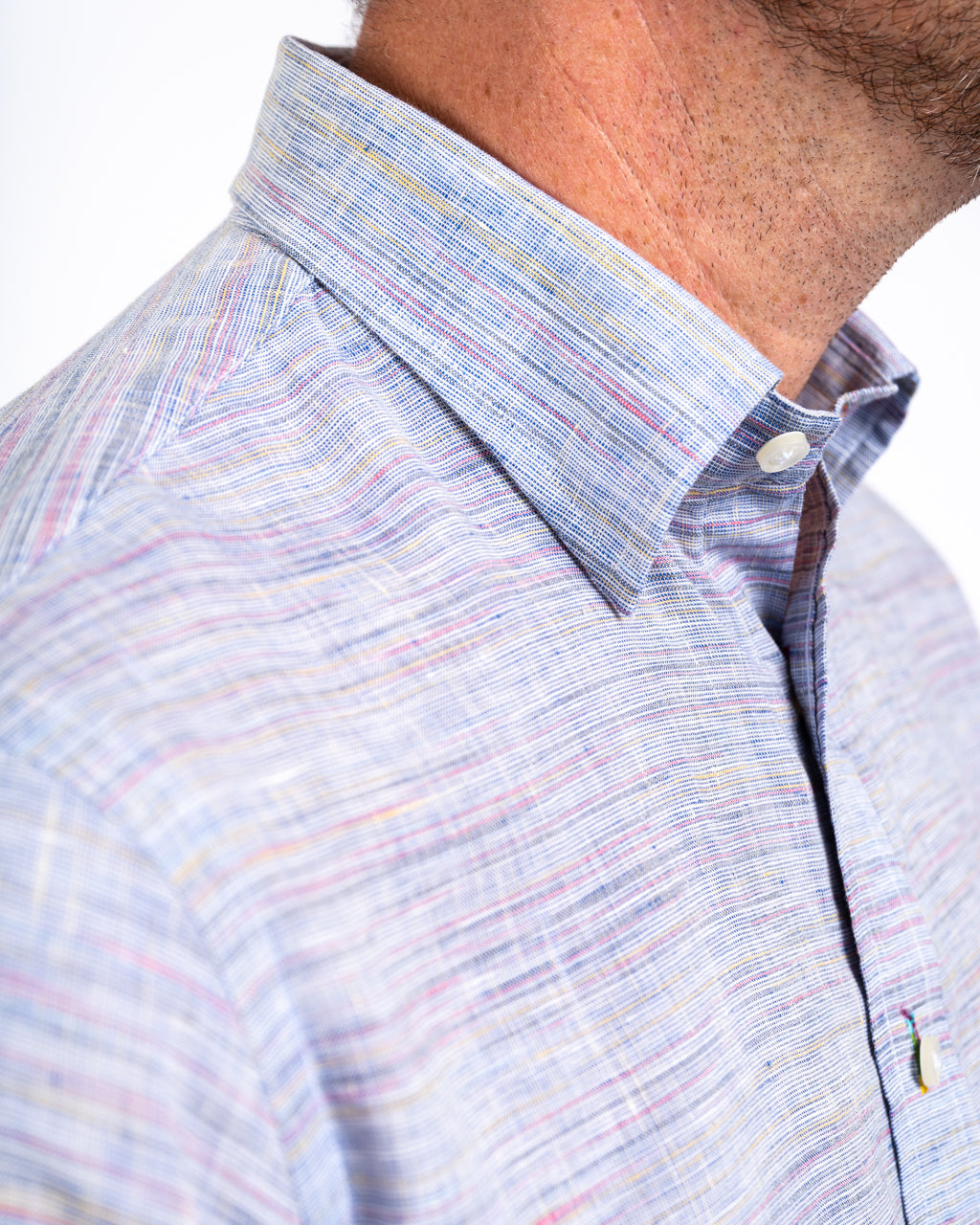 Ikat Grey Linen Sportshirt