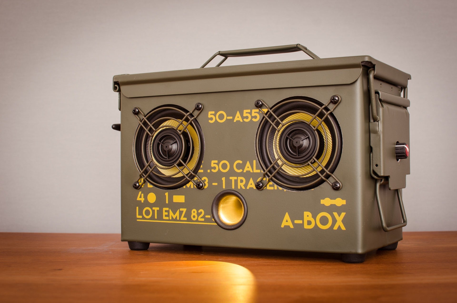 .22 CAL A-BOX™ The Original Ammo Can Speaker | Thodio