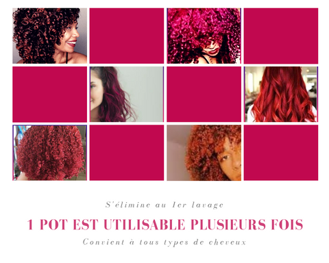Coloration rouge magenta
