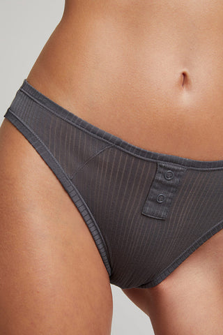 Cotton French Cut Brief in Black (Pack)