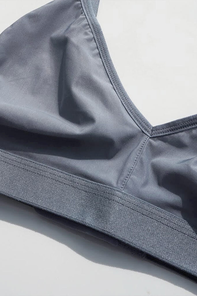 Negative | Silky Non-Wire Bra 2.0 in Slate – Negative Underwear