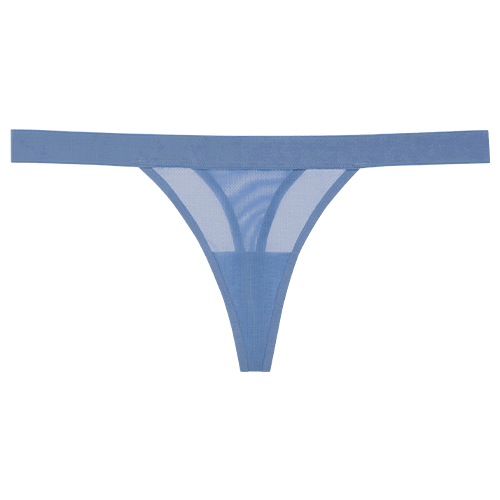 Sieve Thong in Slate | Thongs for Women - Negative Underwear