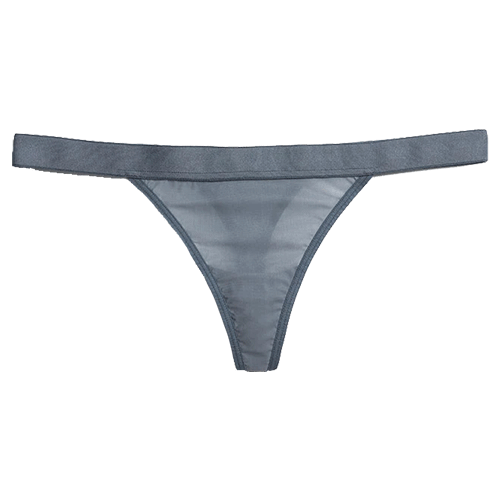 Silky Thong in Slate for Women | Women's Thongs - Negative Underwear