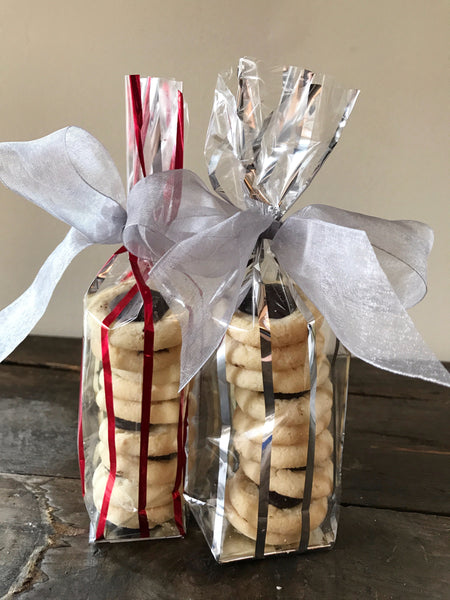 Glassine bags filled with cookies