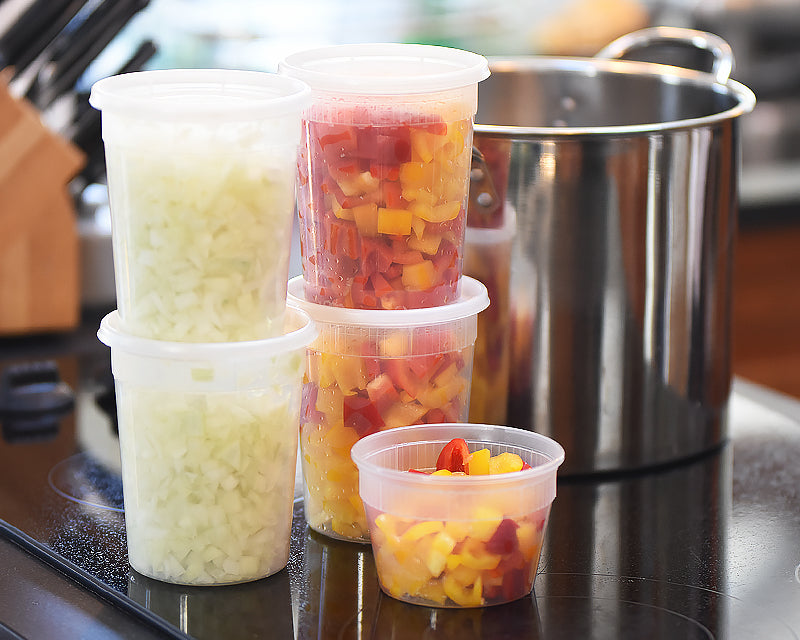 Clear Plastic Containers (set of 5)