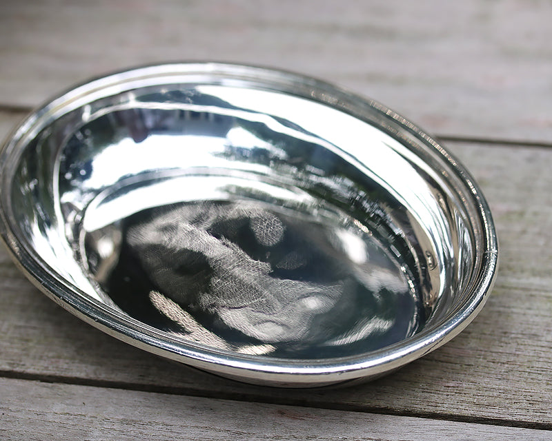 HÃTEL Silver Vintage Oval Dish