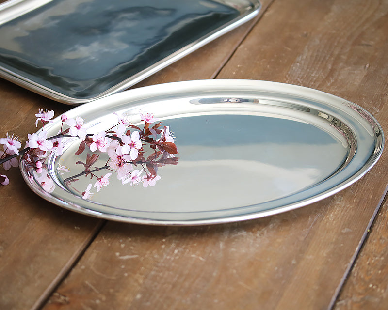 HÃTEL Silver Oval Tray