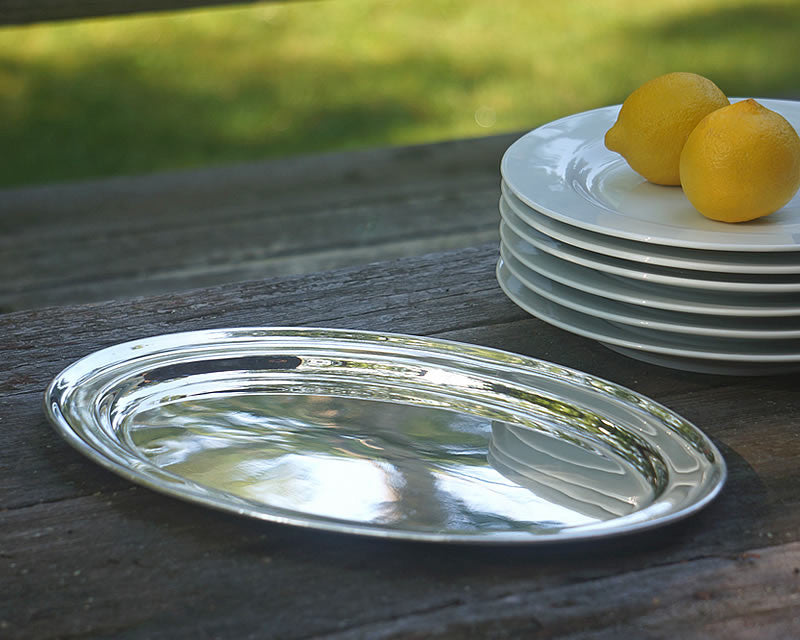 HÃTEL Silver Oval Tray