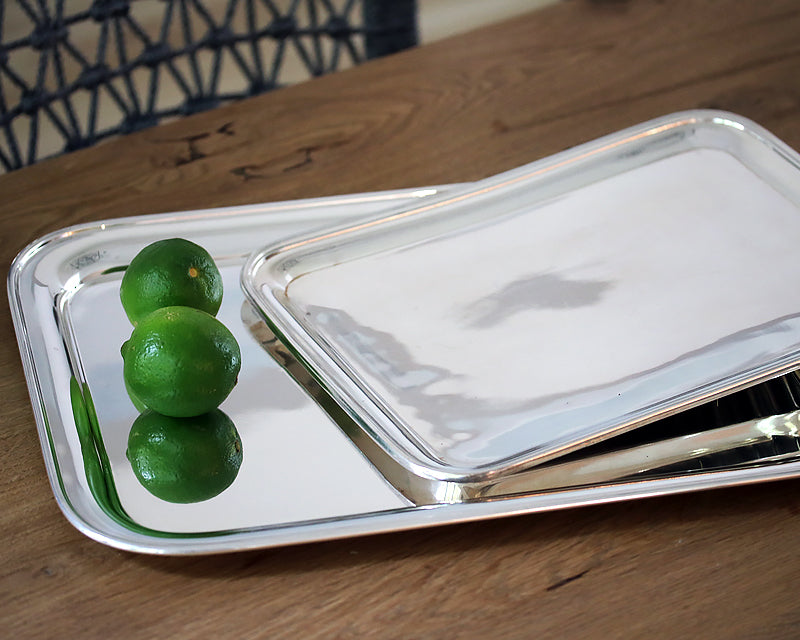 HÃTEL Silver Rectangular Tray