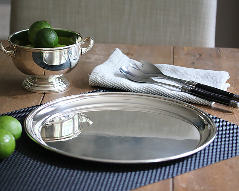 HÃTEL Silver Round Tray