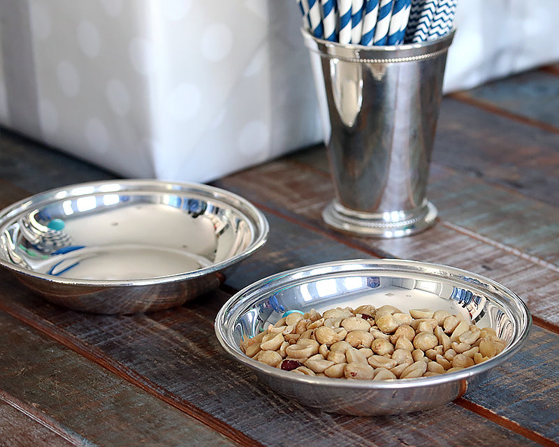 HÃTEL Silver Round Shallow Bowl