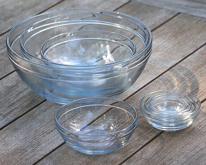 Glass Nesting Bowl Set (10-Piece)