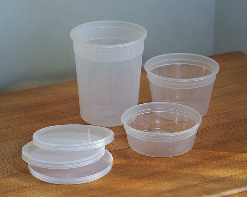 Clear Plastic Containers (set of 5)