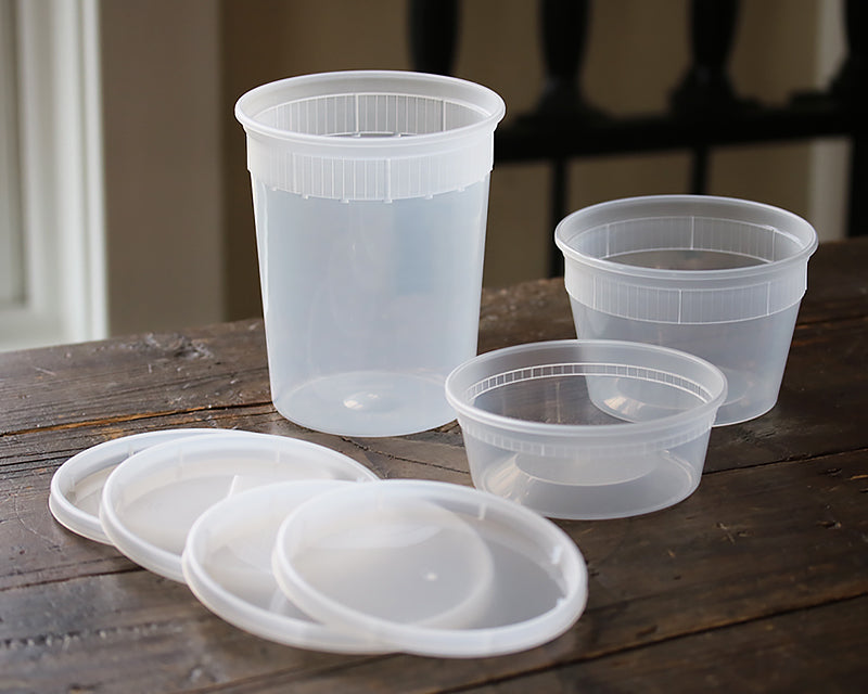 Clear Plastic Containers (set of 5)