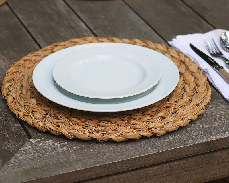 Natural Round Placemat - 6pc Set