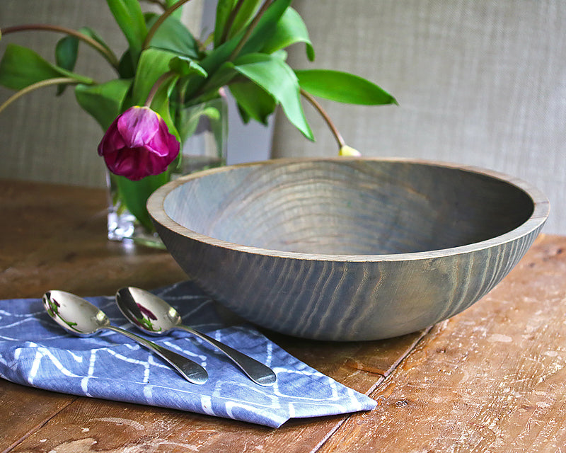 Round Wooden Salad Bowl