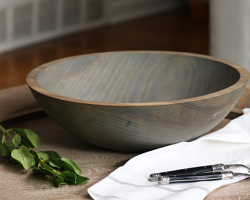 Round Wooden Salad Bowl