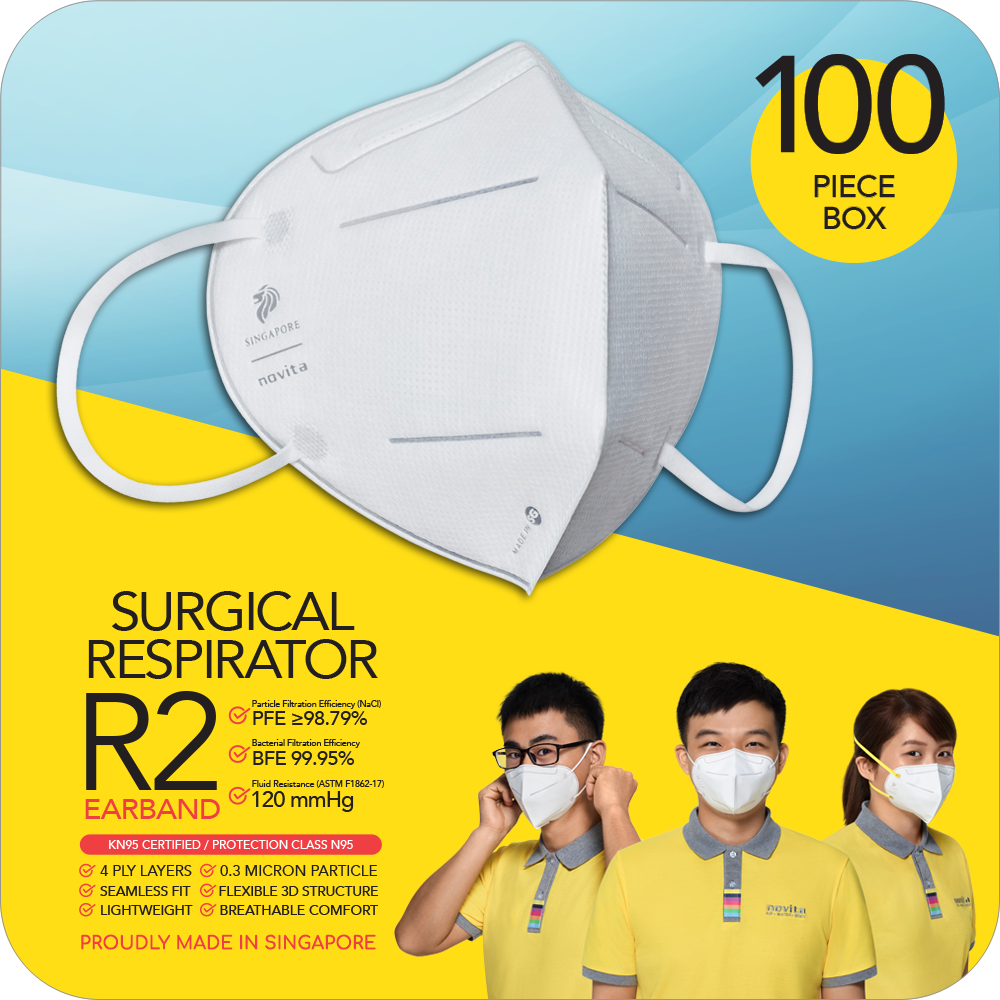 Special Deals For Healthway Medical Surgical Respirator R2 Earband 1 Novita Sg