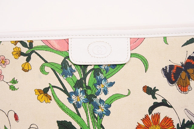 Vintage GUCCI Flora & Fauna Clutch Rice and Beans Vintage