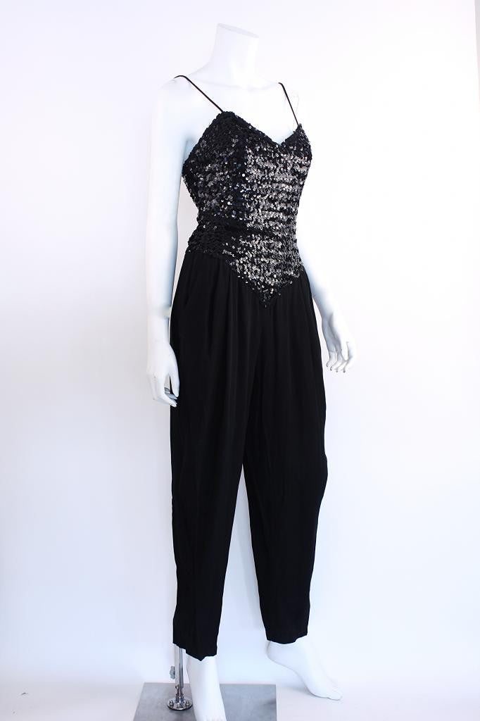 Vintage 80's Sequin Jumpsuit at Rice and Beans Vintage