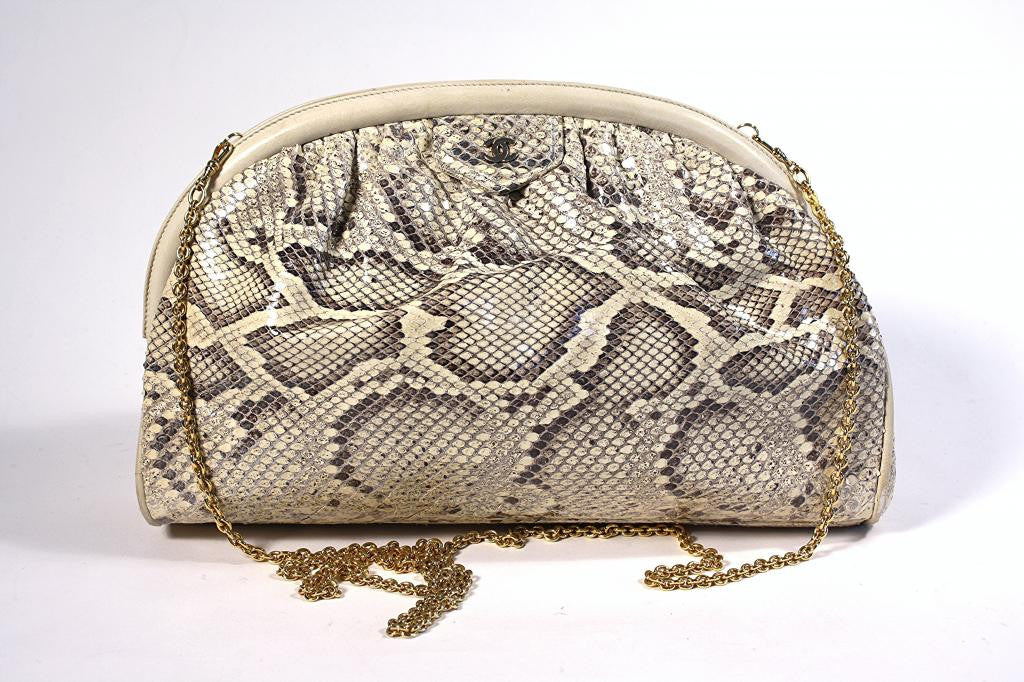 chanel snakeskin purse