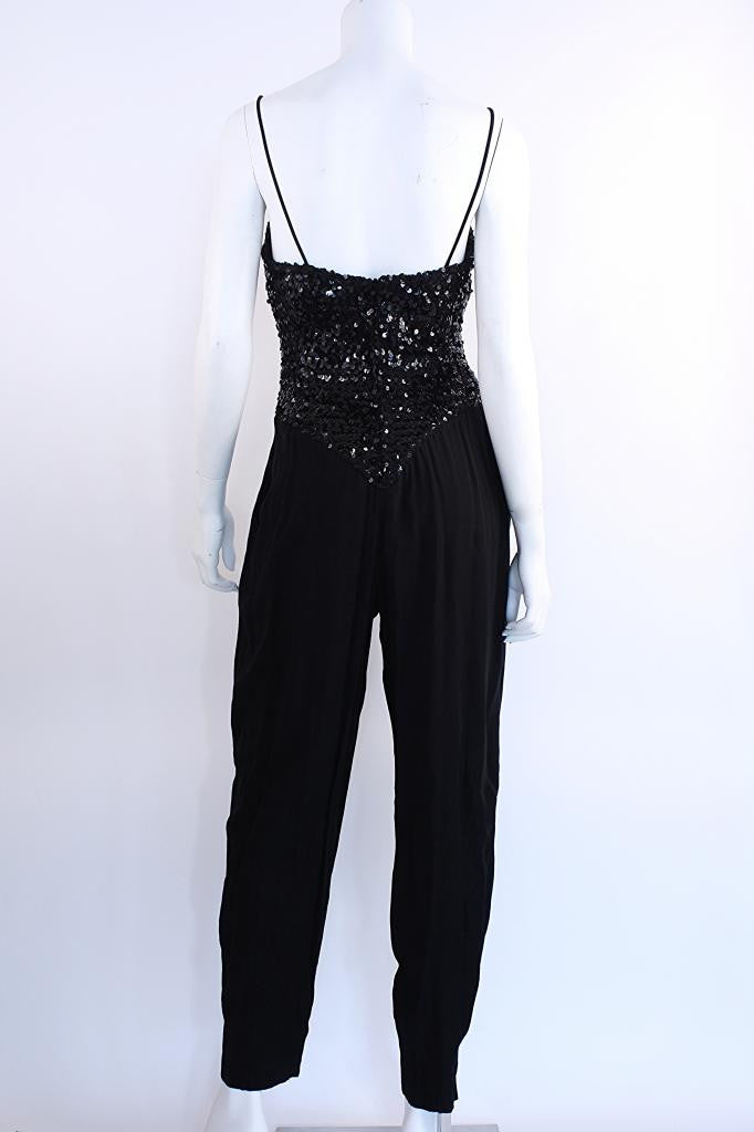 Vintage 80's Sequin Jumpsuit at Rice and Beans Vintage