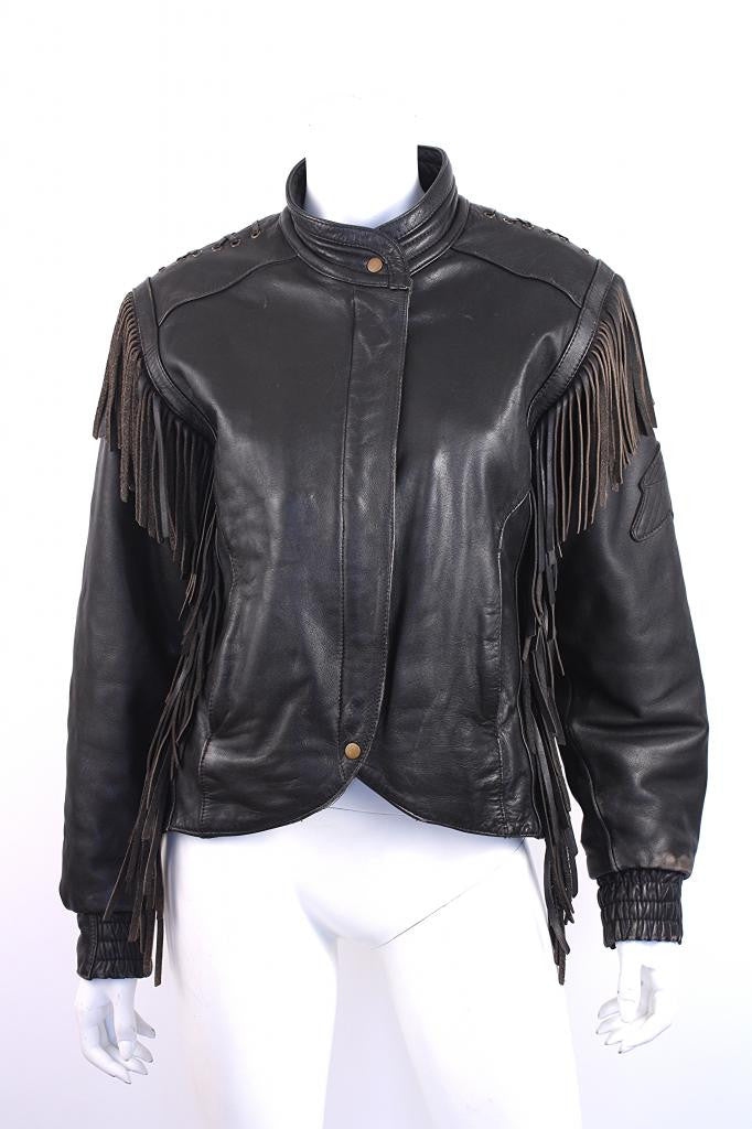 Vintage HARLEY DAVIDSON Fringed Leather Jacket at Rice and ...