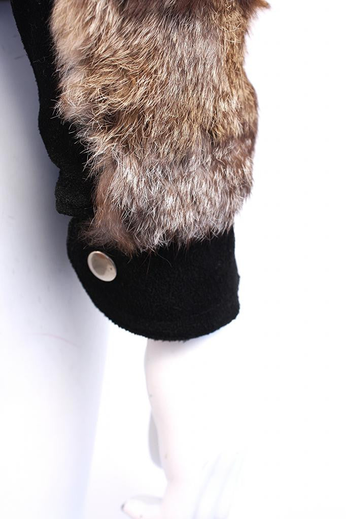 Vintage 70's Patchwork Rabbit Fur & Suede Jacket