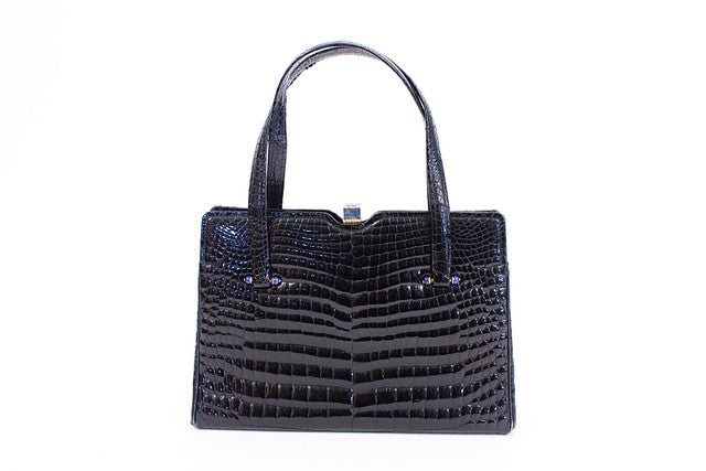 vintage gucci crocodile handbag